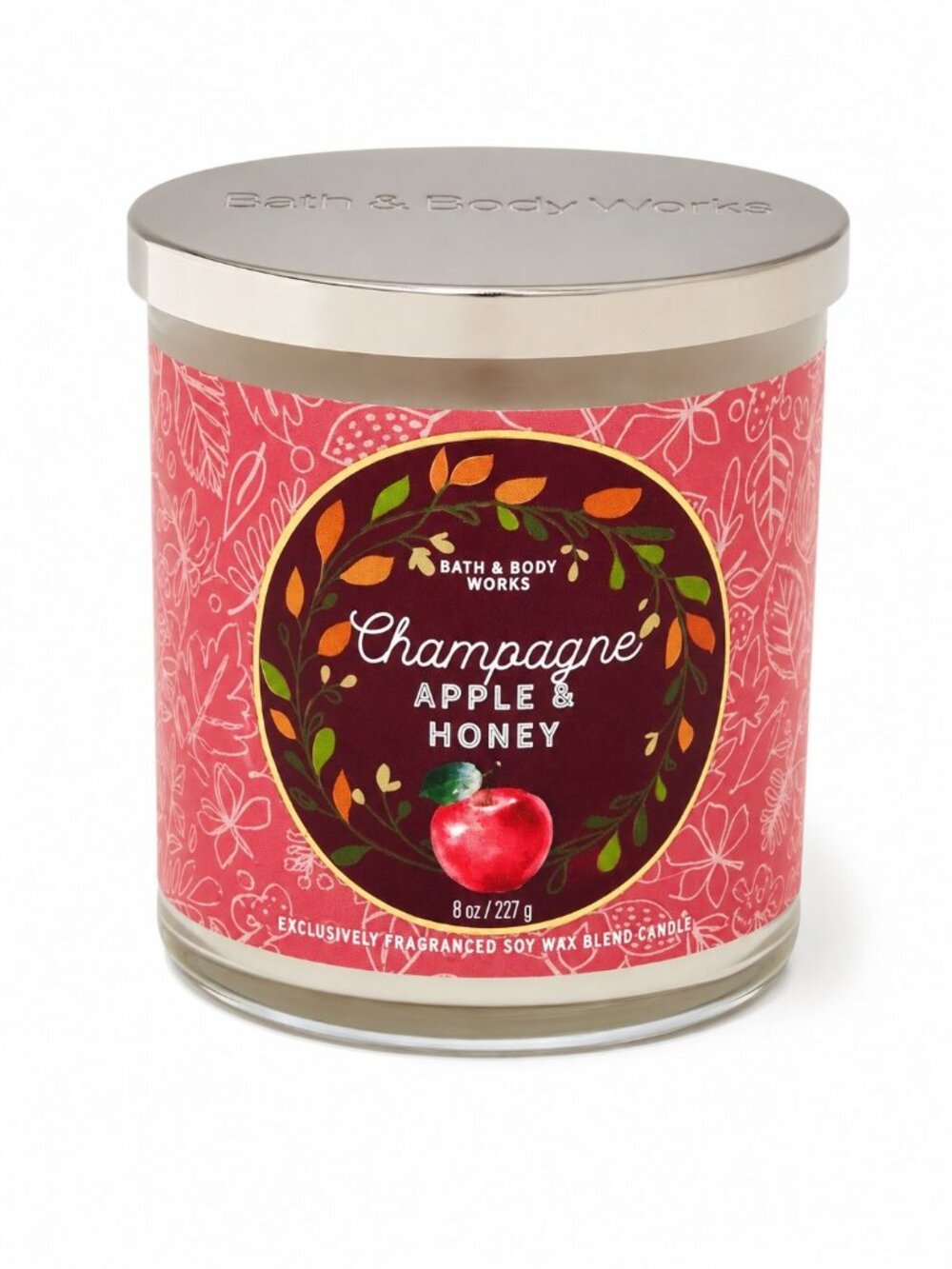 Bath & Body Works Champagne Apple & Honey Candle 8 oz NEW